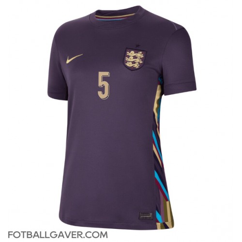 England John Stones #5 Fotballklær Bortedrakt Dame EM 2024 Kortermet England John Stones #5 Fotballklær Bortedrakt Dame EM 2024 Kortermet